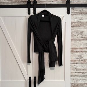 BCBG Maxazria silk/cashmere wrap sweater